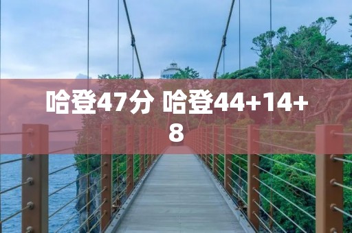 哈登47分 哈登44+14+8 哈登47分 哈登44+14+8