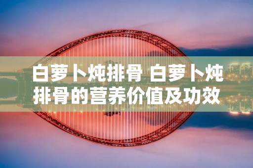 白萝卜炖排骨 白萝卜炖排骨的营养价值及功效 白萝卜炖排骨 白萝卜炖排骨的营养价值及功效