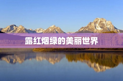 露红烟绿的美丽世界