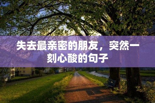 失去最亲密的朋友,突然一刻心酸的句子 失去最亲密的朋友,突然一刻心酸的句子