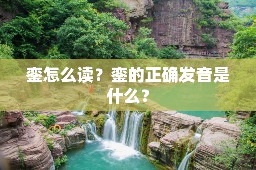 銮怎么读?銮的正确发音是什么?