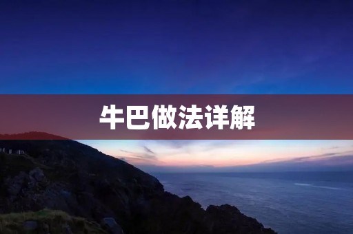 牛巴做法详解:如何制作美味的牛肉串 牛巴做法详解:如何制作美味的牛肉串
