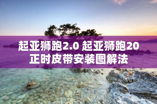 起亚狮跑2.0 起亚狮跑20正时皮带安装图解法