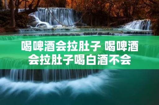 喝啤酒会拉肚子 喝啤酒会拉肚子喝白酒不会