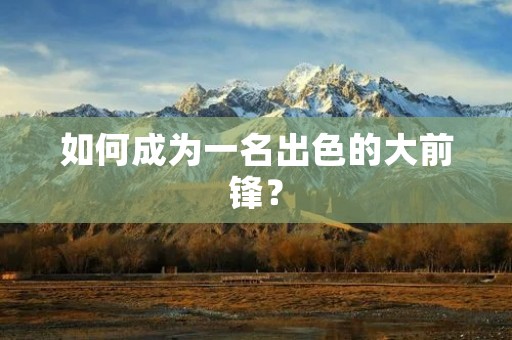 如何成为一名出色的大前锋? 如何成为一名出色的大前锋?