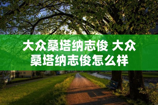 大众桑塔纳志俊 大众桑塔纳志俊怎么样