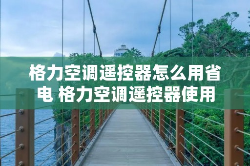 格力空调遥控器怎么用省电 格力空调遥控器使用
