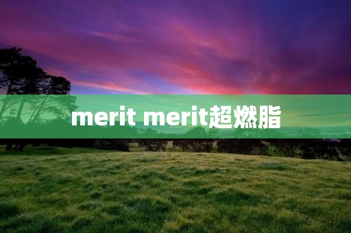 merit merit超燃脂