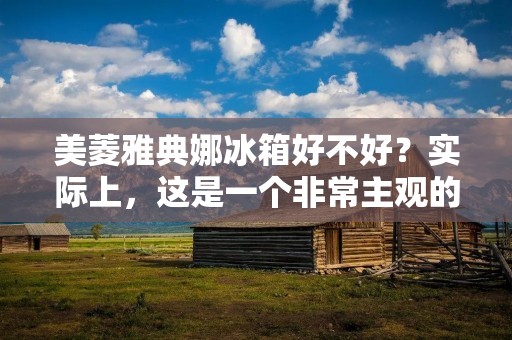 美菱雅典娜冰箱好不好？实际上，这是一个非常主观的问题，因为不同的人会有不同的看法。然而，我们可以从几个方面来探讨这个问题，以帮助你做出自己的决定。