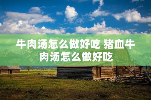 牛肉汤怎么做好吃 猪血牛肉汤怎么做好吃 牛肉汤怎么做好吃 猪血牛肉汤怎么做好吃