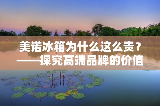 美诺冰箱为什么这么贵?——探究高端品牌的价值与成本 美诺冰箱为什么这么贵?——探究高端品牌的价值与成本