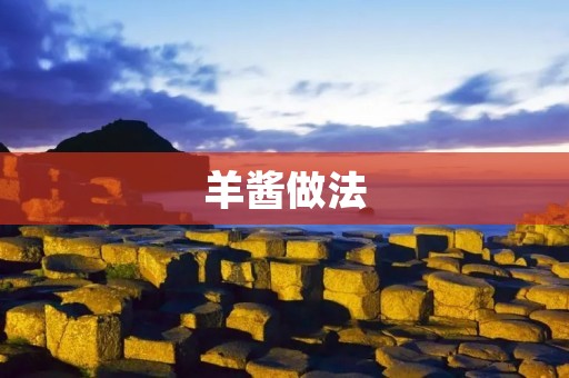 羊酱做法：传统美食的制作与享用