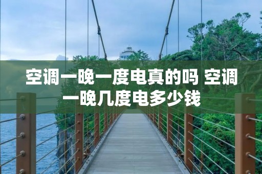 空调一晚一度电真的吗 空调一晚几度电多少钱