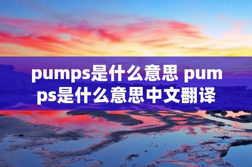 pumps是什么意思 pumps是什么意思中文翻译