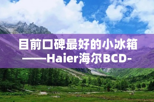 目前口碑最好的小冰箱——Haier海尔BCD-120KSE 目前口碑最好的小冰箱——Haier海尔BCD-120KSE