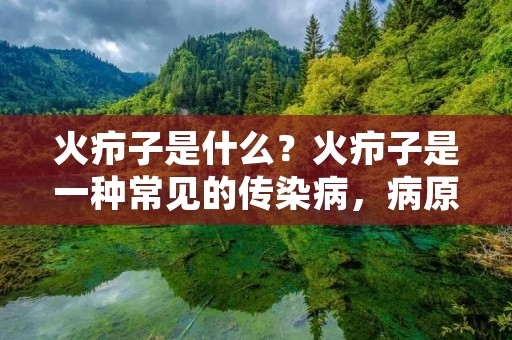 火疖子是什么?火疖子是一种常见的传染病,病原体为葡萄球菌。火疖子是由于葡萄球菌感染引起的一种皮肤病,常见于儿童和青少年。火疖子主要通过皮肤接触传播,一般在夏季和秋季发病率较高。