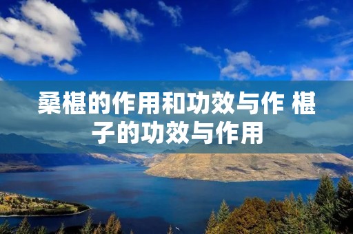 桑椹的作用和功效与作 椹子的功效与作用