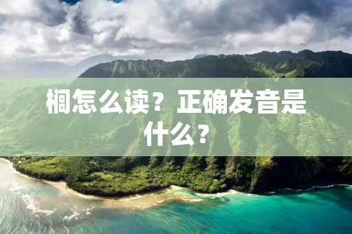 榈怎么读?正确发音是什么?