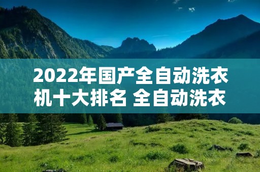 2022年国产全自动洗衣机十大排名 全自动洗衣机国内品牌的排名是什么
