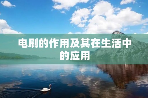 电刷的作用及其在生活中的应用 电刷的作用及其在生活中的应用