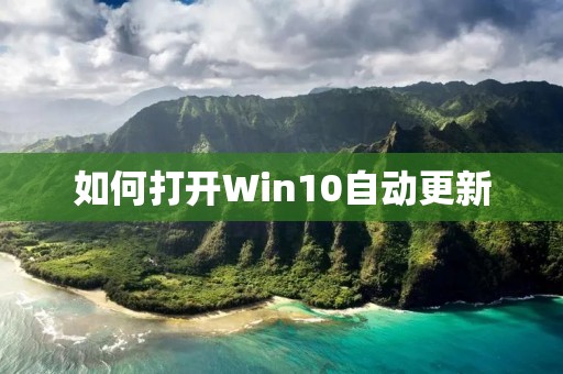 如何打开Win10自动更新