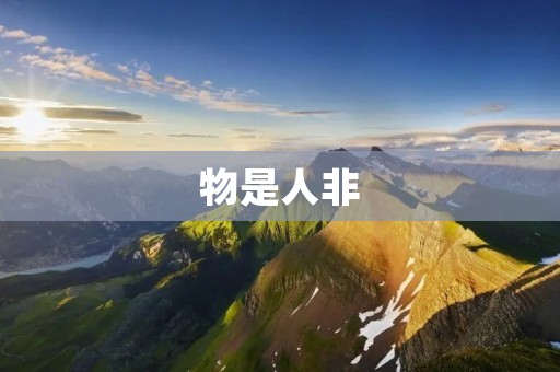 物是人非：时间的无情与人生的变幻