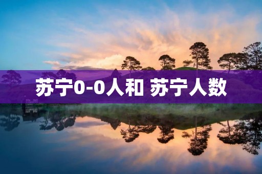 苏宁0-0人和 苏宁人数
