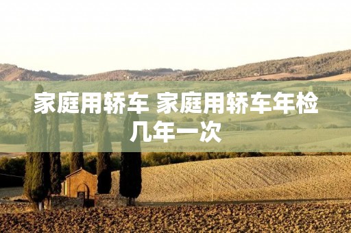 家庭用轿车 家庭用轿车年检几年一次