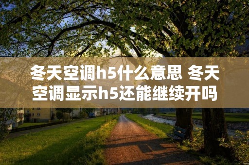 冬天空调h5什么意思 冬天空调显示h5还能继续开吗