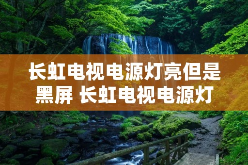 长虹电视电源灯亮但是黑屏 长虹电视电源灯亮屏幕不亮