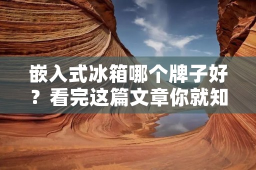 嵌入式冰箱哪个牌子好?看完这篇文章你就知道了! 嵌入式冰箱哪个牌子好?看完这篇文章你就知道了!