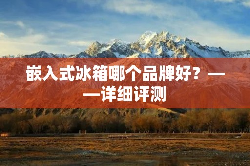 嵌入式冰箱哪个品牌好？——详细评测