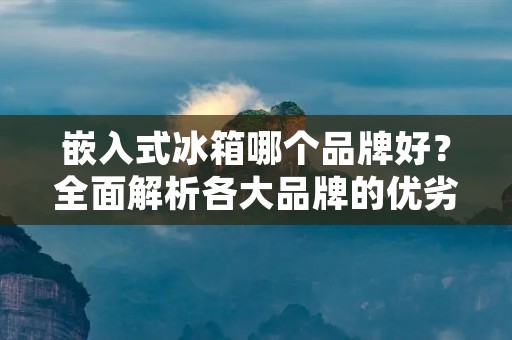 嵌入式冰箱哪个品牌好?全面解析各大品牌的优劣势 嵌入式冰箱哪个品牌好?全面解析各大品牌的优劣势