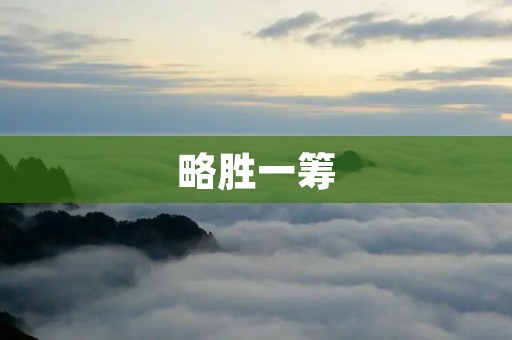 略胜一筹:如何在竞争中占据优势