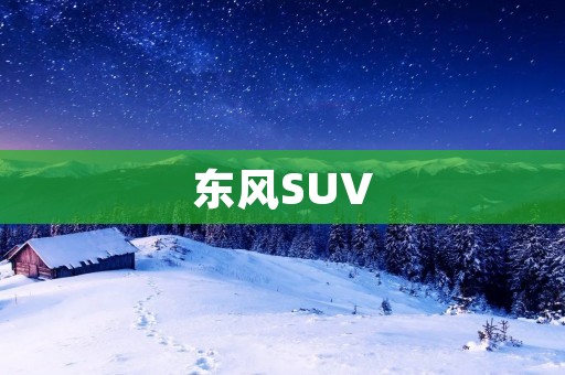 东风SUV:打破传统,引领未来 东风SUV:打破传统,引领未来