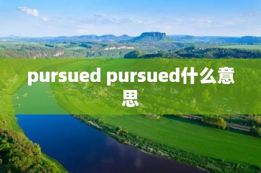 pursued pursued什么意思