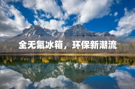 全无氟冰箱,环保新潮流 全无氟冰箱,环保新潮流