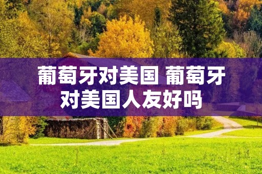 葡萄牙对美国 葡萄牙对美国人友好吗