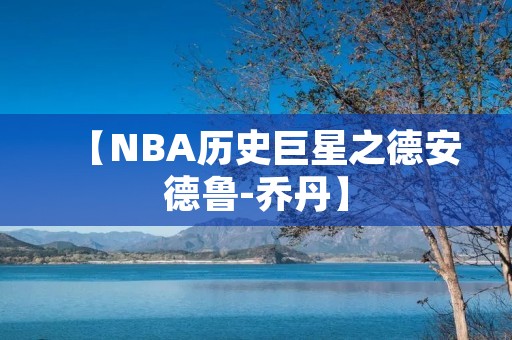 【NBA历史巨星之德安德鲁-乔丹】