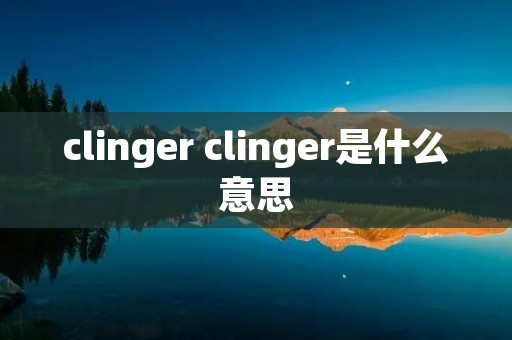 clinger clinger是什么意思