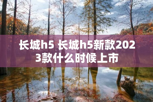 长城h5 长城h5新款2023款什么时候上市 长城h5 长城h5新款2023款什么时候上市