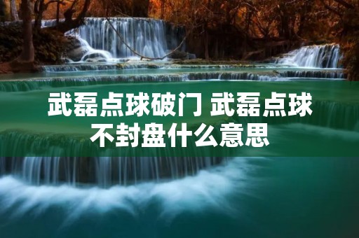 武磊点球破门 武磊点球不封盘什么意思 武磊点球破门 武磊点球不封盘什么意思