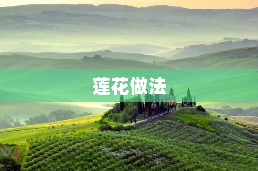 莲花做法：教你如何制作美味的莲花
