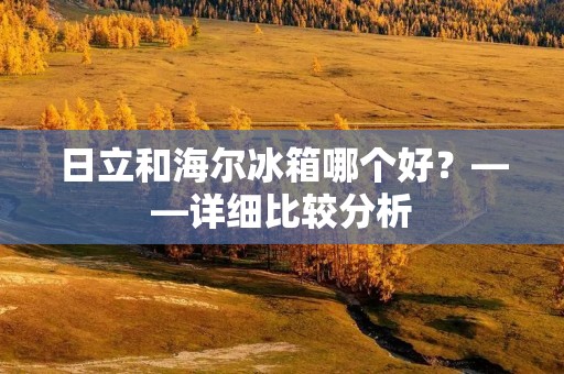 日立和海尔冰箱哪个好？——详细比较分析