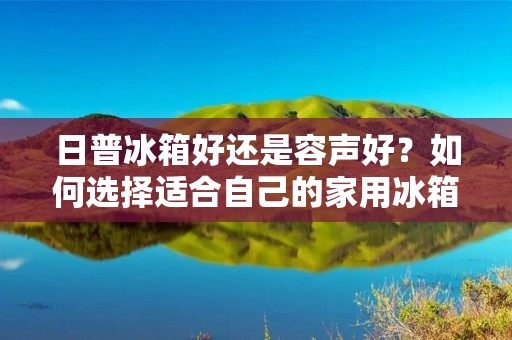 日普冰箱好还是容声好？如何选择适合自己的家用冰箱？