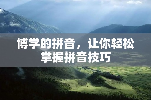 博学的拼音,让你轻松掌握拼音技巧