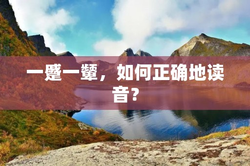 一蹙一颦,如何正确地读音?