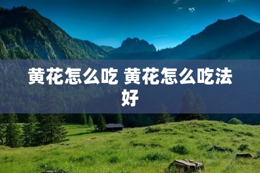 黄花怎么吃 黄花怎么吃法好 黄花怎么吃 黄花怎么吃法好