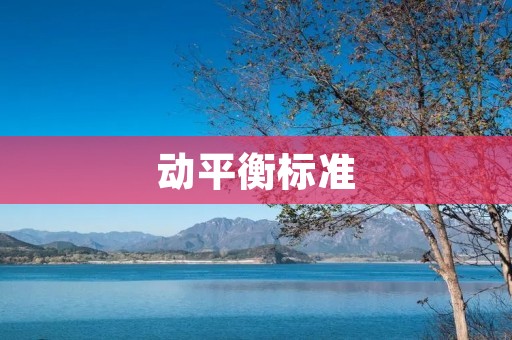 动平衡标准:保障设备运行的关键 动平衡标准:保障设备运行的关键