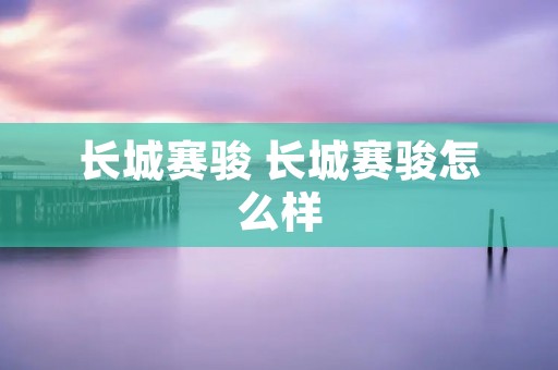 长城赛骏 长城赛骏怎么样